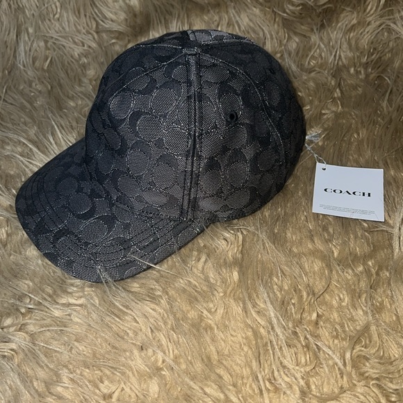 Coach Baseball Hat In Metallic Signature - Picture 4 of 13